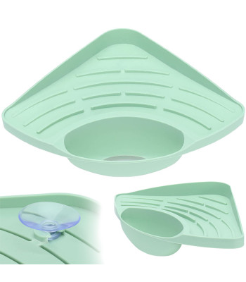Stūra virtuves izlietnes organizators ar noteces paliktni, 20 × 27 × 19 cm