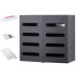 Pie sienas stiprināms virtuves galda piederumu organizators un žāvētājs, 15 × 7 × 13,5 cm