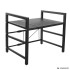 Regulējams virtuves plaukts mikroviļņu krāsnij, melns, 33–62 cm