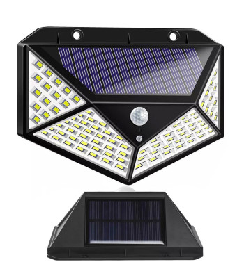 Saules lampa ar krēslas un kustības sensoru, 100 LED COB
