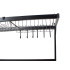 Trauku žāvēšanas statīvs virs izlietnes ar piederumu organizatoru, loft stilā, 85 × 32,5 × 52 cm