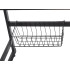 Trauku žāvēšanas statīvs virs izlietnes ar piederumu organizatoru, loft stilā, 85 × 32,5 × 52 cm