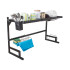 Trauku žāvēšanas statīvs virs izlietnes ar piederumu organizatoru, loft stilā, 85 × 32,5 × 52 cm