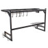 Trauku žāvēšanas statīvs virs izlietnes ar piederumu organizatoru, loft stilā, 85 × 32,5 × 52 cm