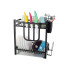 Divlīmeņu trauku žāvētājs Loft ar notekpaplāti, melns, 40 × 35 × 22,5 cm
