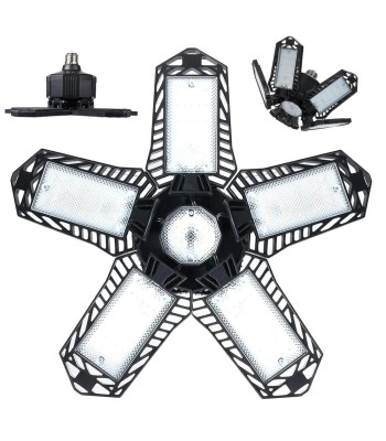 Salokāma LED griestu lampa darbnīcai, E27, 135 LED
