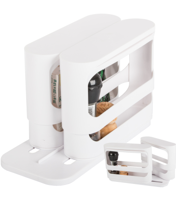 Virtuves garšvielu organizators skapītim, balts, 14 × 31 × 28 cm