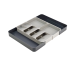 Virtuves piederumu organizators atvilktnei, izvelkams, pelēkos toņos, 28–50 × 39 × 5 cm