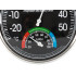 Analogais telpu termometrs-higrometrs, melns un sudrabains