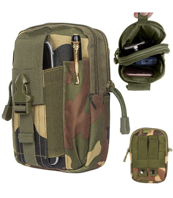 Taktiskā militārā jostas somiņa ar MOLLE sistēmu, 18 cm x 12 cm x 6 cm