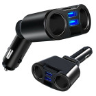 Automašīnas piesmēķētāja ligzdas sadalītājs ar 2 USB pieslēgvietām