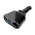 Automašīnas piesmēķētāja ligzdas sadalītājs ar 2 USB pieslēgvietām
