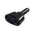 Automašīnas piesmēķētāja ligzdas sadalītājs ar 2 USB pieslēgvietām