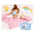Digitālais bērnu fotoaparāts ar spēlēm un kaķa dizainu, zils