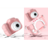 Bērnu digitālais fotoaparāts ar spēlēm, kaķēna dizains, rozā, 9cm x 6cm x 5cm