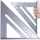 Alumīnija galdnieka leņķmērs ar lineālu, 180 mm