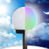 4 saules dārza lampu komplekts ar RGB LED, ieduramas, 10 cm