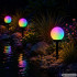 4 saules dārza lampu komplekts ar RGB LED, ieduramas, 10 cm
