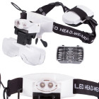 Pulksteņmeistara palielināmās brilles ar 2 LED, 6x