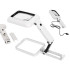 Salokāms juvelieru galda palielināmais stikls ar LED apgaismojumu, 3x, 18 LED