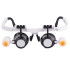 Precīza galvas lupa servisa darbiem ar 2 LED, 25x