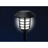 Saules dārza lampa — lāpa un laterna ar RGB apgaismojumu un tālvadības pulti