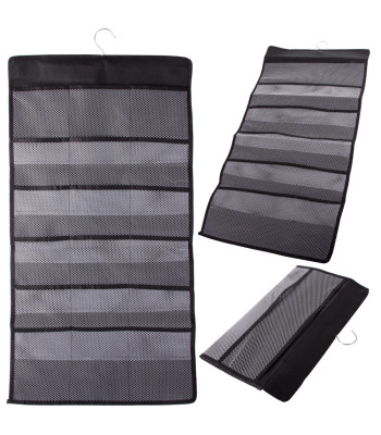 Divpusējs piekarināms apakšveļas organizators ar 24 kabatām, 76cm x 40cm