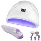 Manikīra komplekts ar UV/LED lampu un nagu frēzi, 12 LED, 12 W