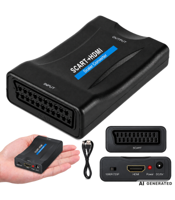SCART uz HDMI AV Euro Full HD pārveidotājs 06292