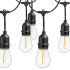 Dārza LED gaismas virtene ar E27 cokolu, IP44, 15 LED, 15 m