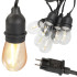Dārza LED gaismas virtene ar E27 cokolu, IP44, 15 LED, 15 m