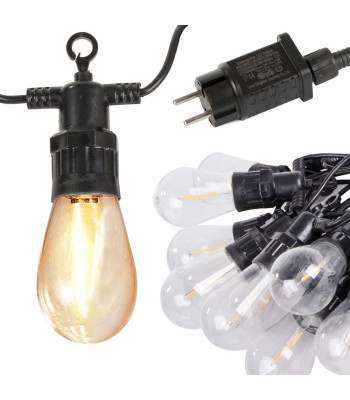Dārza gaismas virtene ar 10 LED spuldzēm