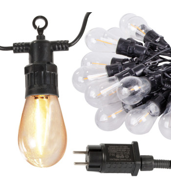 Dārza gaismas virtene ar 15 led spuldzēm, ~ 15m
