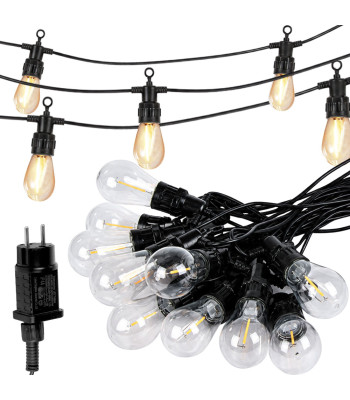 Dārza gaismas virtene ar 20 LED spuldzēm, 20m
