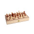 Koka šaha, dambretes un triktraka komplekts, 3 vienā, 29,5cm x 29,5cm
