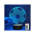 3D LED naktslampa futbola bumbas formā ar tālvadības pulti, 16 krāsas, 17,5 × 9,5 × 9,5 cm