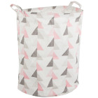 Saliekams veļas grozs rotaļlietām un mantām ar rokturiem, 45 l, 40 cm × Ø 35 cm, XL