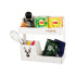 Balts piekaramais virtuves plaukts-organizators, 33 × 32 × 12 cm