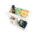 Balts piekaramais virtuves plaukts-organizators, 33 × 32 × 12 cm