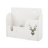 Piekarināms virtuves plaukts-organizators ar 3 nodalījumiem, balts, 26 × 22 × 8 cm