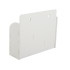 Piekarināms virtuves plaukts-organizators ar 3 nodalījumiem, balts, 26 × 22 × 8 cm