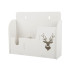 Piekarināms virtuves plaukts-organizators ar 3 nodalījumiem, balts, 26 × 22 × 8 cm