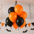 Helovīna balonu komplekts, melni un oranži, 20 gab.