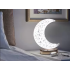 Galda naktslampa Mēness formā ar kristāla imitāciju, LED RGB, USB, 18cm