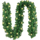 Mākslīgā Ziemassvētku egļu virtene ar 50 LED, 3m
