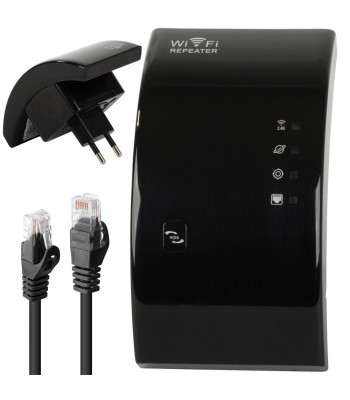 Wi-fi signāla pastiprinātājs ar piekļuves punkta funkciju, 300 Mb/s, 2,4 GHz