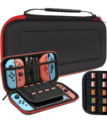 Ietilpīgs, pastiprināts konsoles aizsargfutrālis Nintendo Switch un Nintendo Switch OLED
