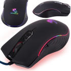 Vadu optiskā RGB pele datoram un spēlēm, 12,5 × 7 × 4 cm