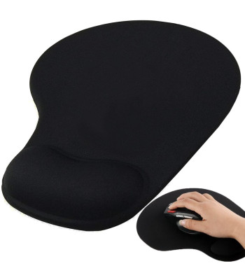 Ergonomisks gēla peles paliktnis ar plaukstas locītavas atbalstu, 19 × 23 cm