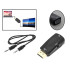 VGA–HDMI pārveidotājs ar audio kabeli, 3,5 mm